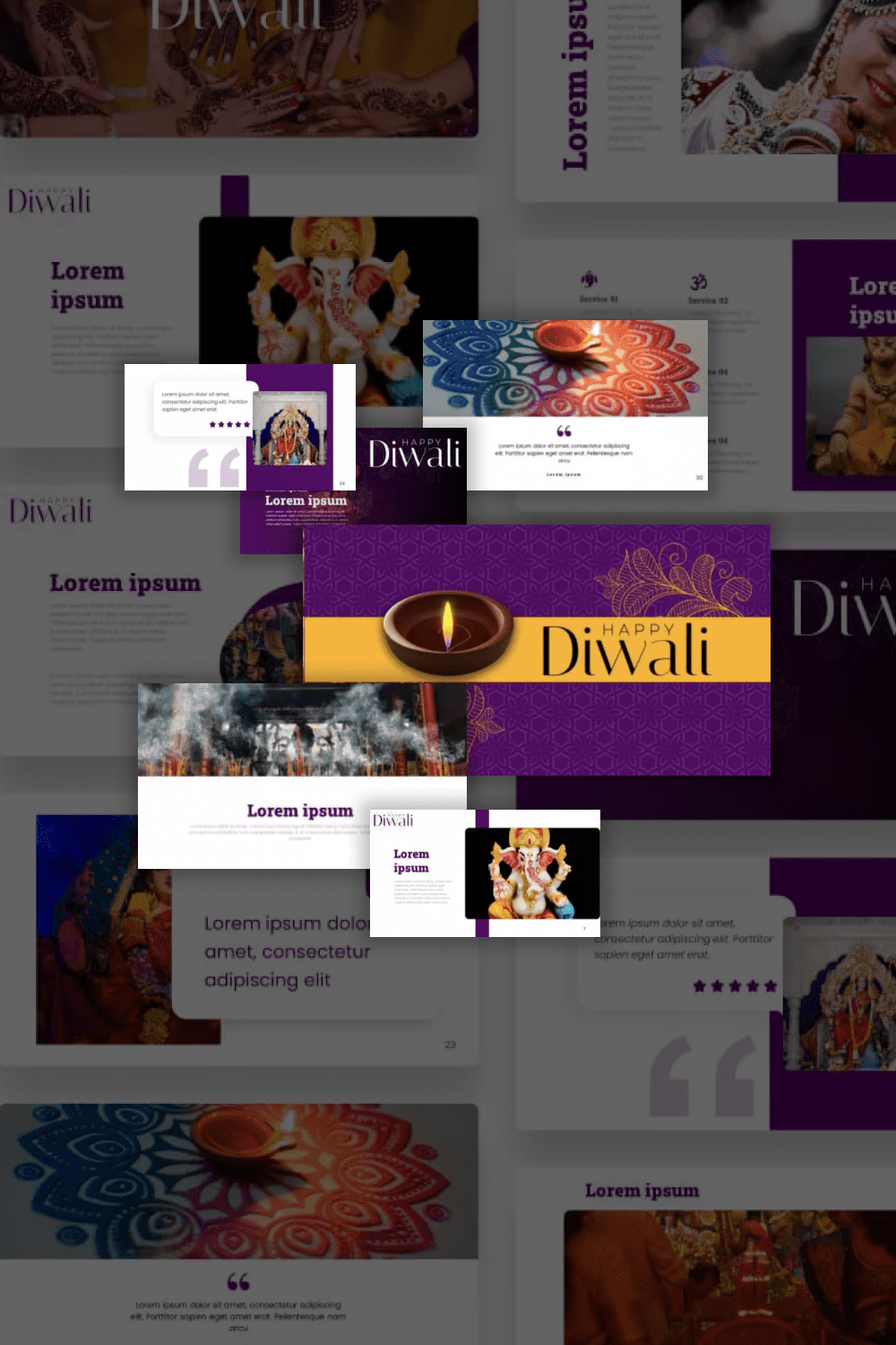 Collage with hindu presentations.