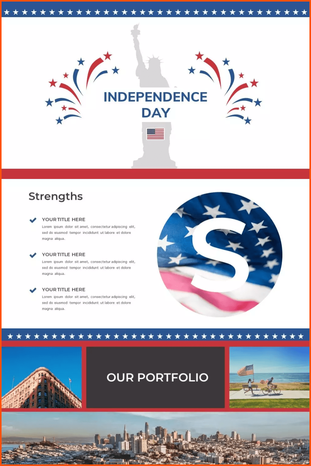 Independence Day Google Slides Theme.