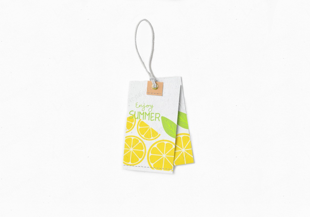 Summer Gift Tags yellow.
