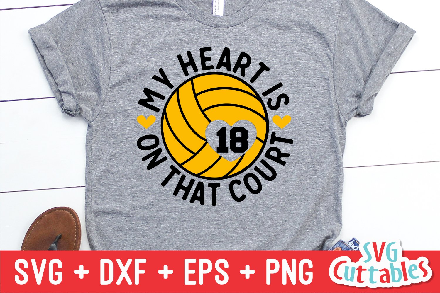 My heart is on that court - t-shirt design.