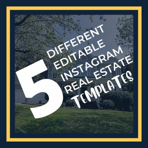 Editable Real Estate Instagram Templates cover image.
