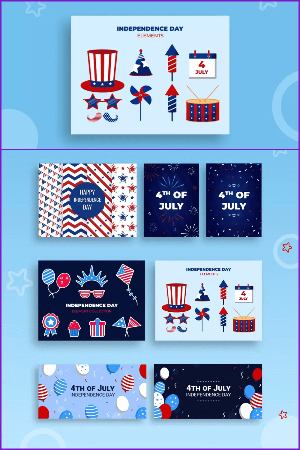 Independence Day Clipart Bundle.