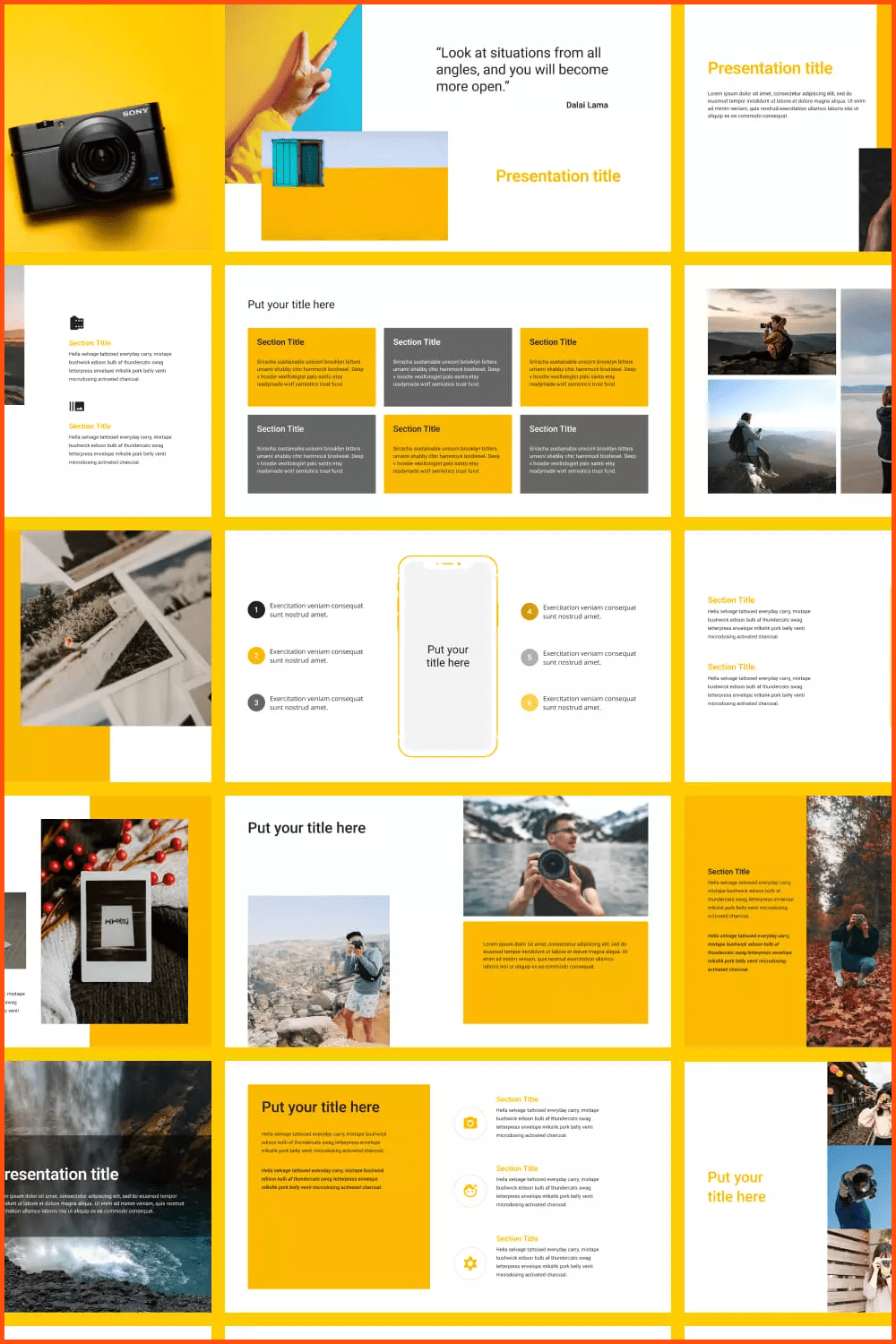 Photography Google Slides Theme.