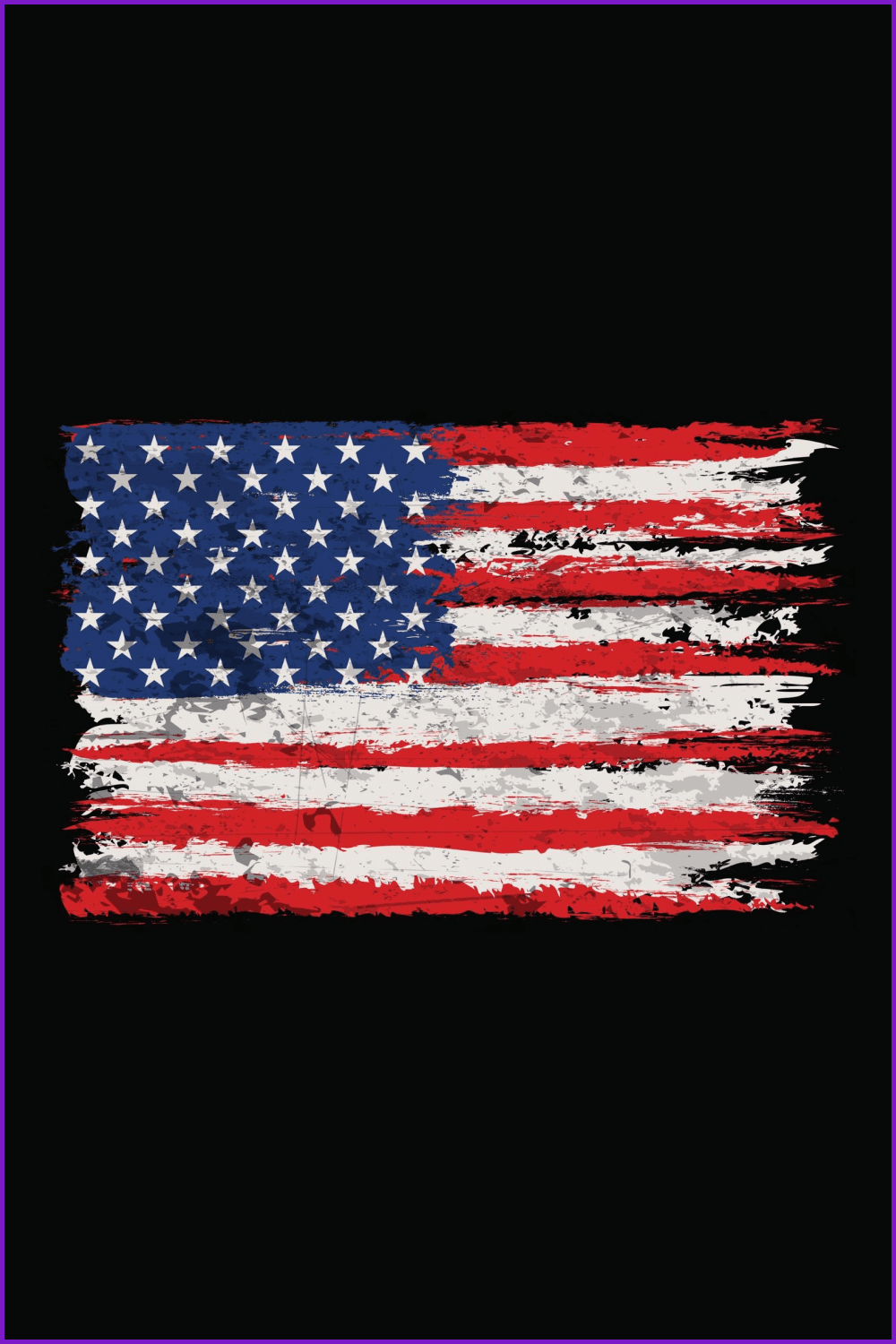Distressed and Grunge USA Flag.