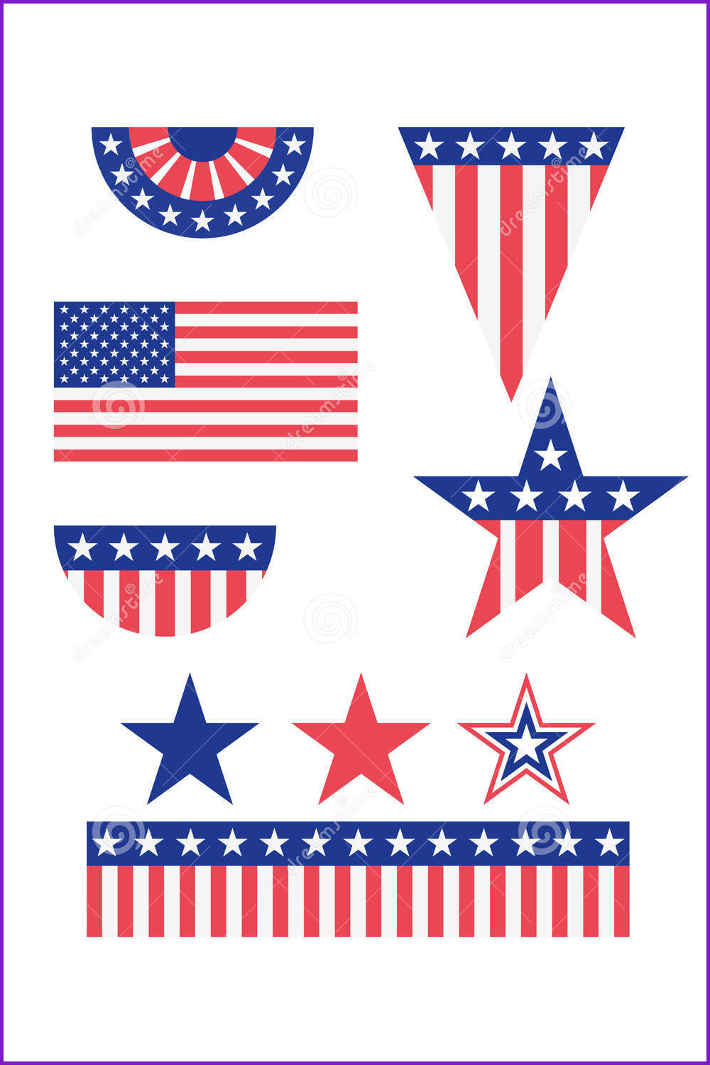 American Flag Decorations.