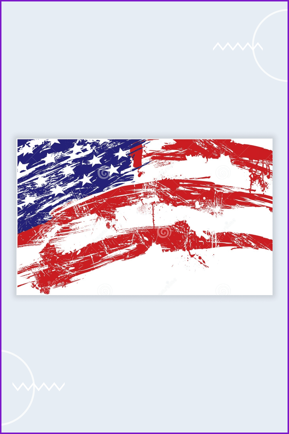 American Flag Background.