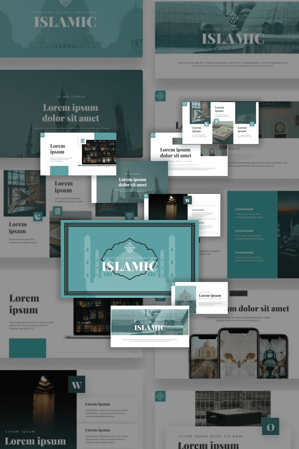 Collage with islamic presentations.