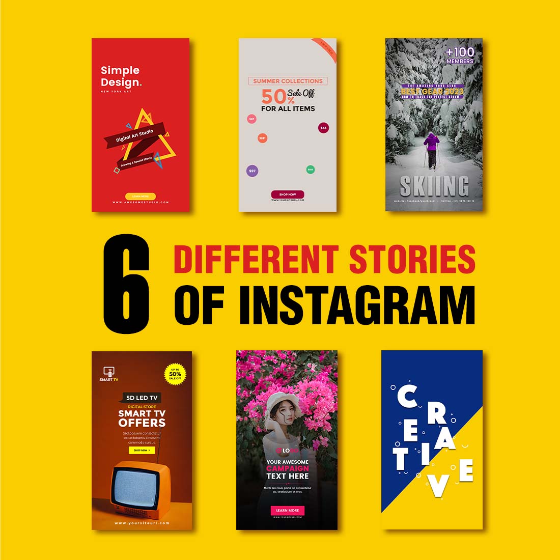 Pack Collection of Instagram Stories & Highlights cover iamge.
