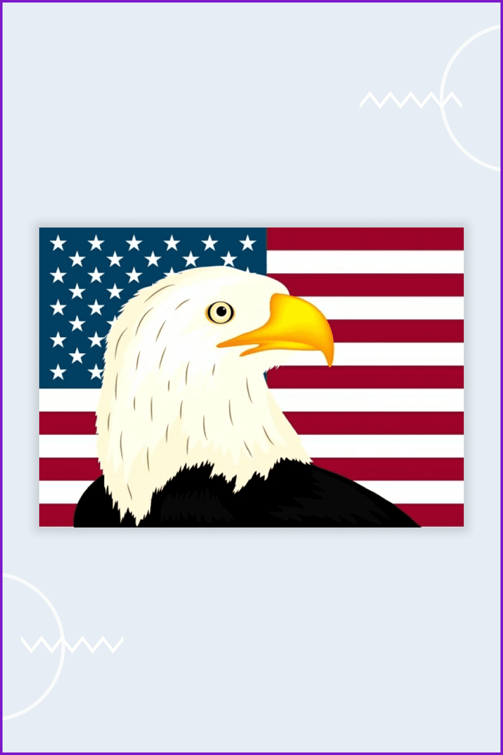 USA Eagle Icon Design .
