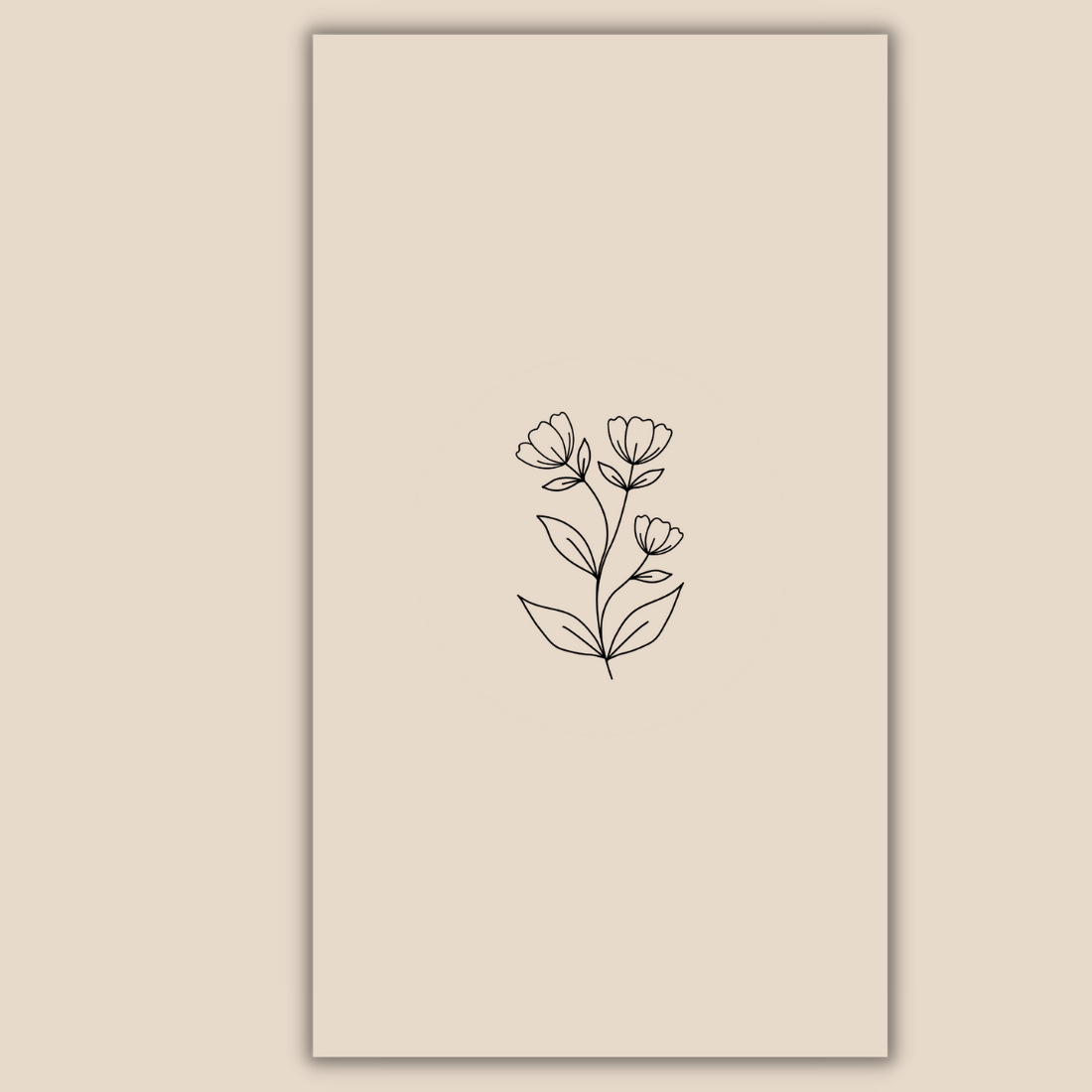 12 Handrawn Instragram Highlights Cover Icon Botanical Flowers