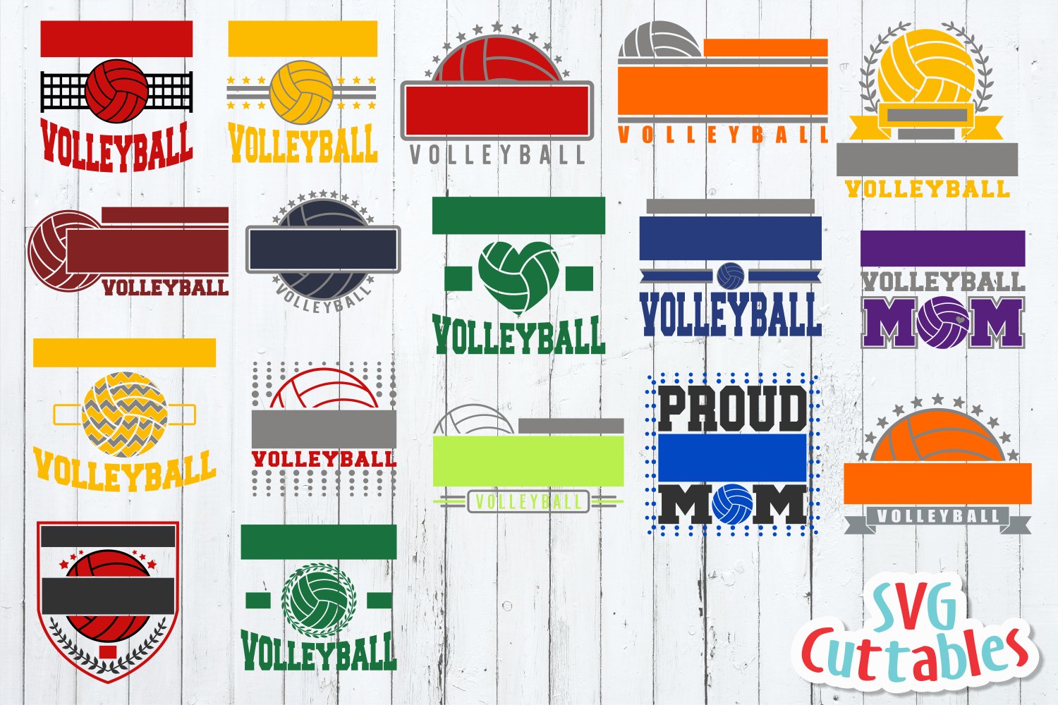 Diverse of volleyball prints.