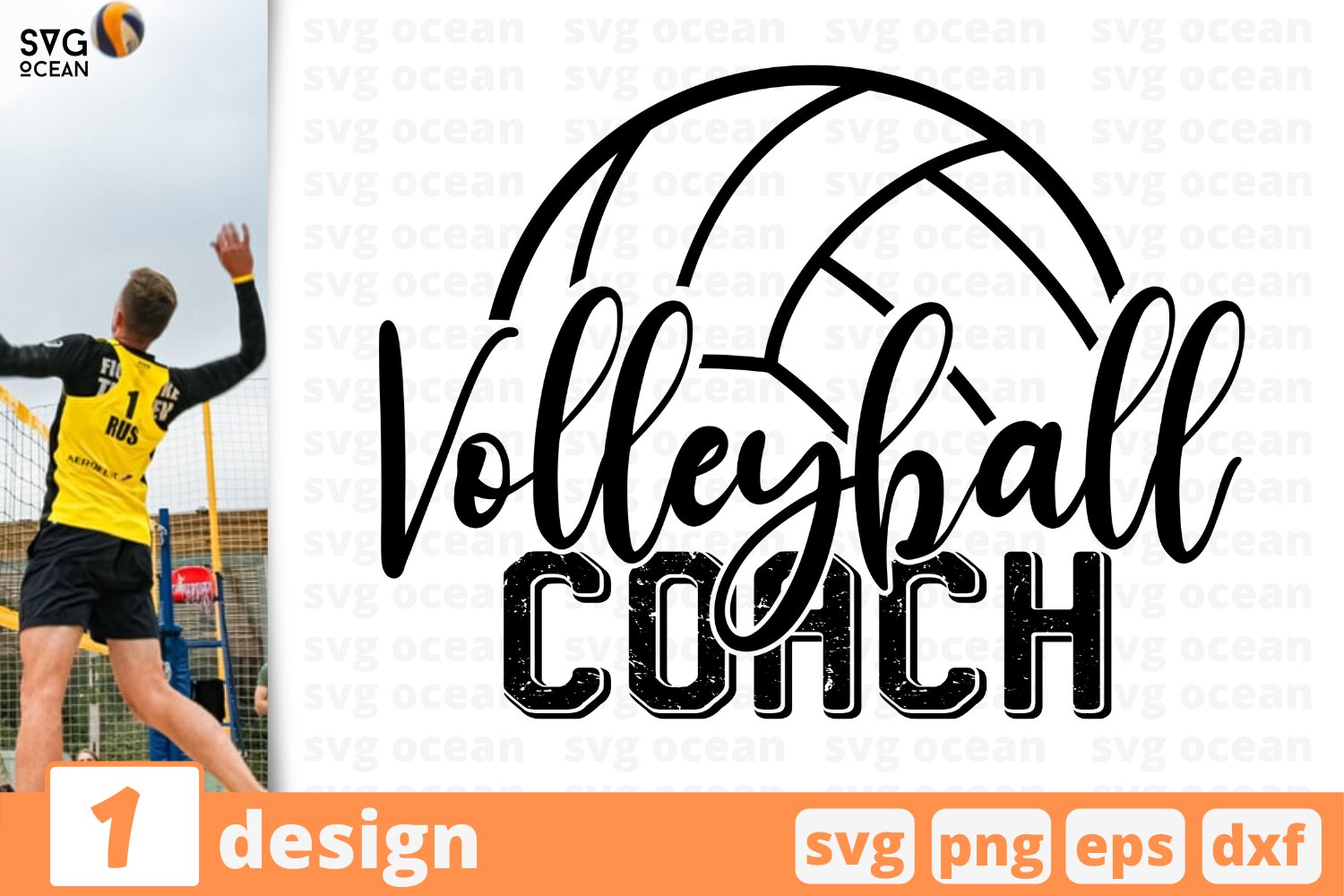 Volleyball coach design.