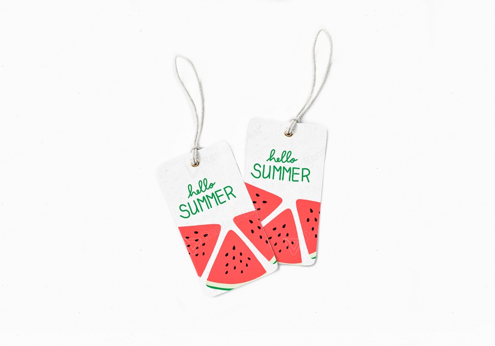 Summer Gift Tags red.
