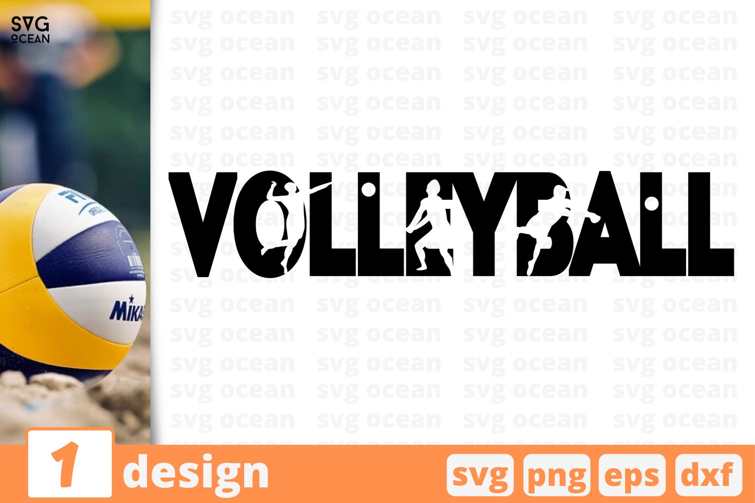 Volleyball svg design.