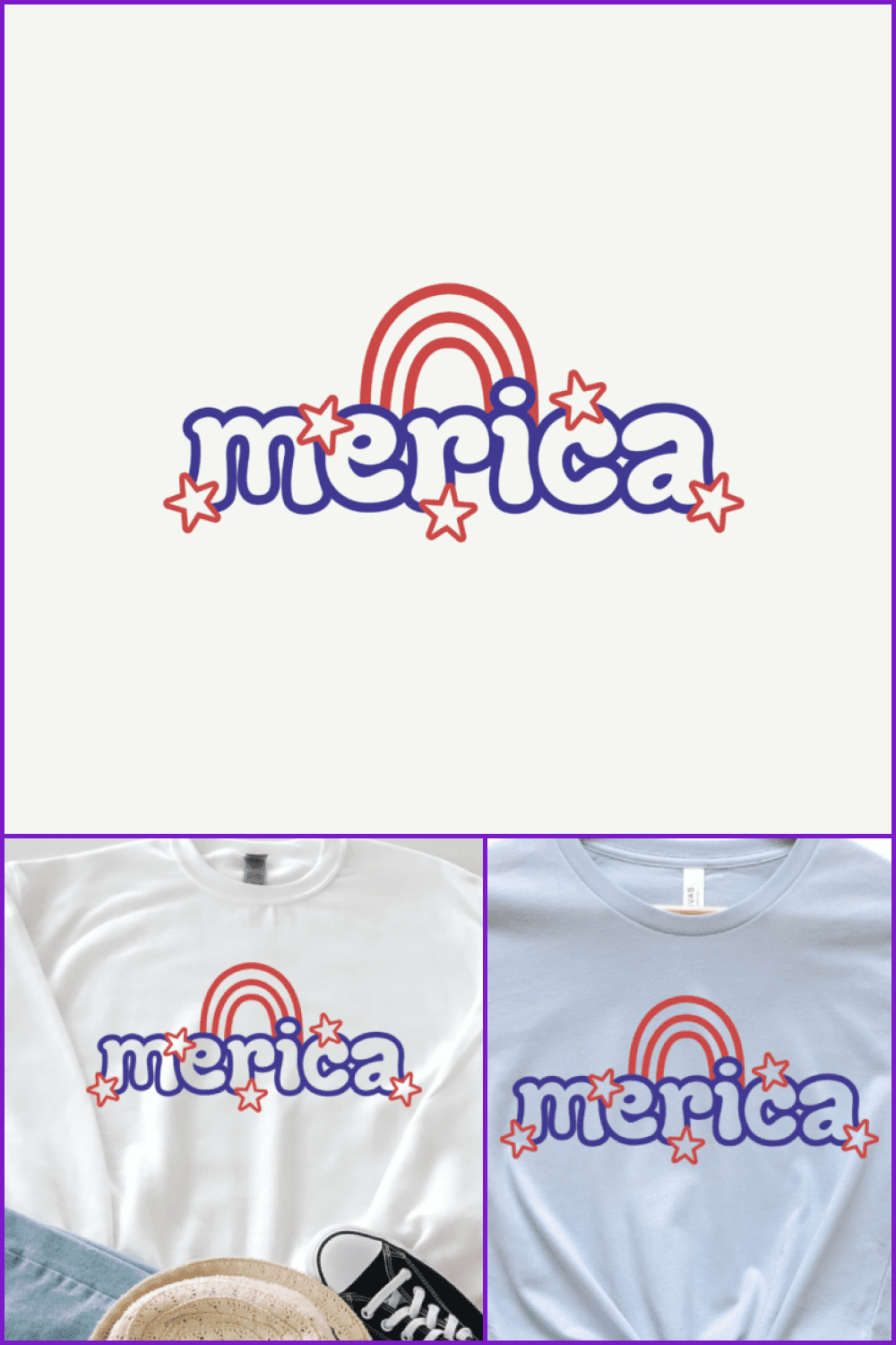 4th of July SVG Png Merica.
