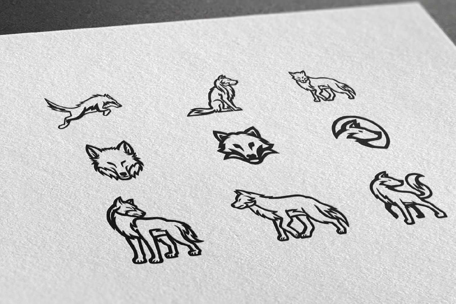 Fox logos printed on the paper.