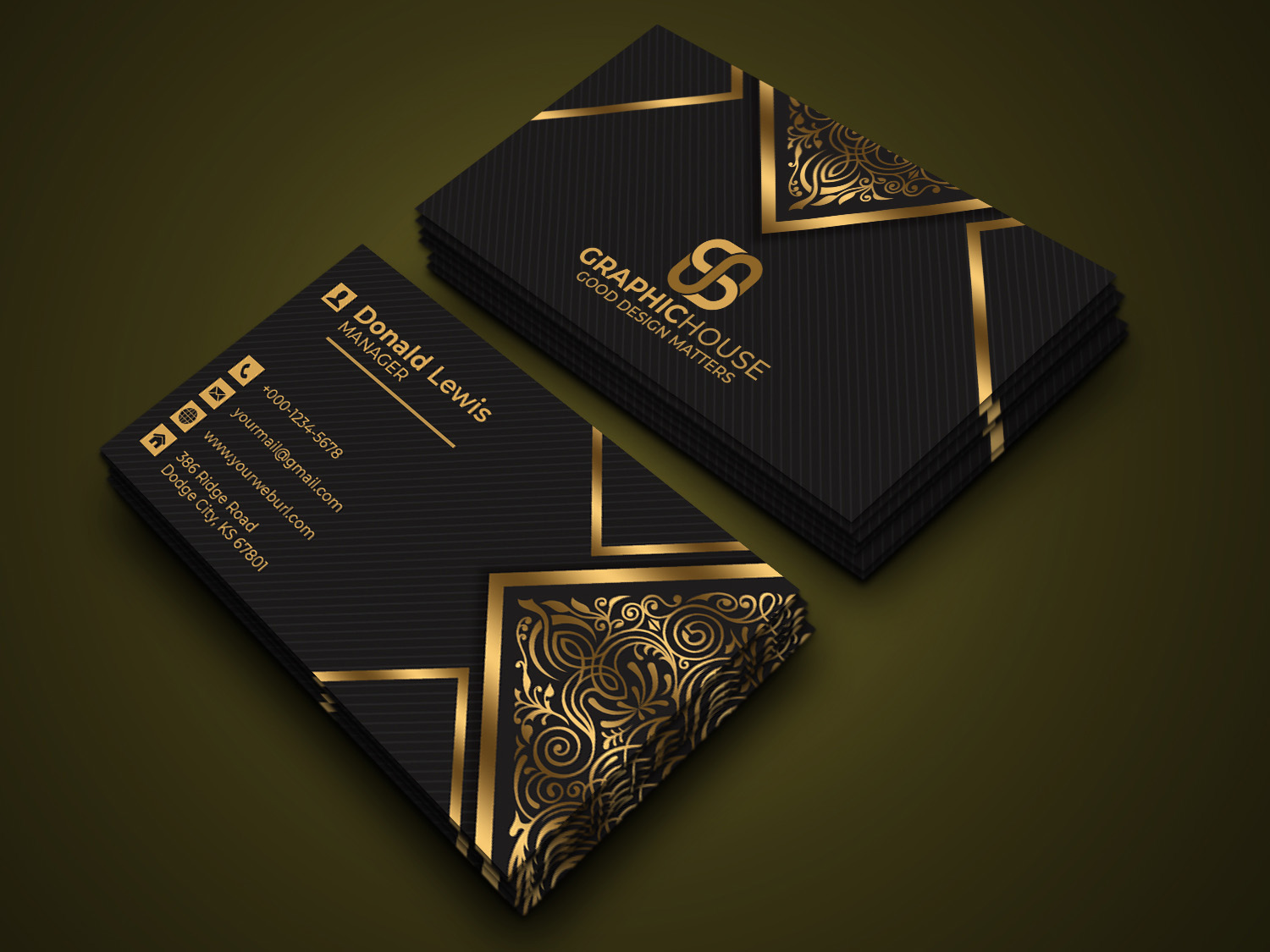 Luxury Business Card cover image.