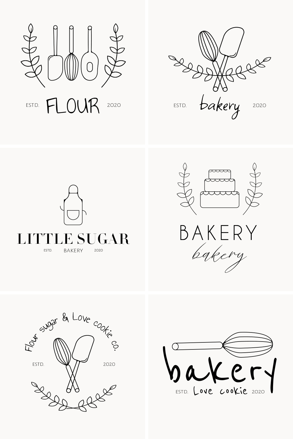 Nice various of bakery logos.