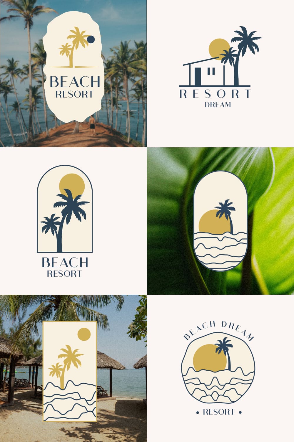 Sunny beach logos for cool brand.
