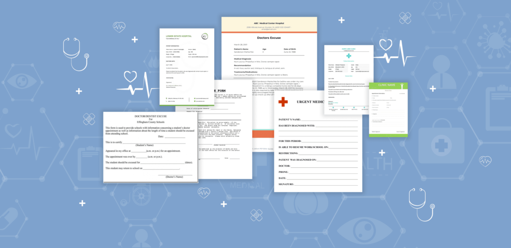 Best Doctorâ€™s Notes Templates Example.