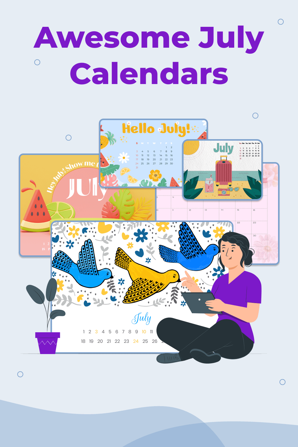 best july 2022 calendars printable july calendars pinterest.