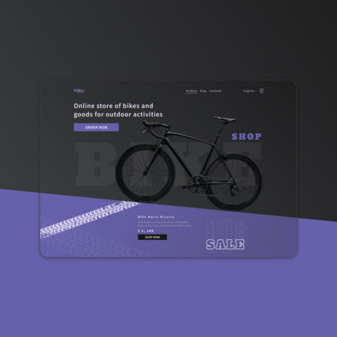 Landing Page for Online Sporting Goods Store
