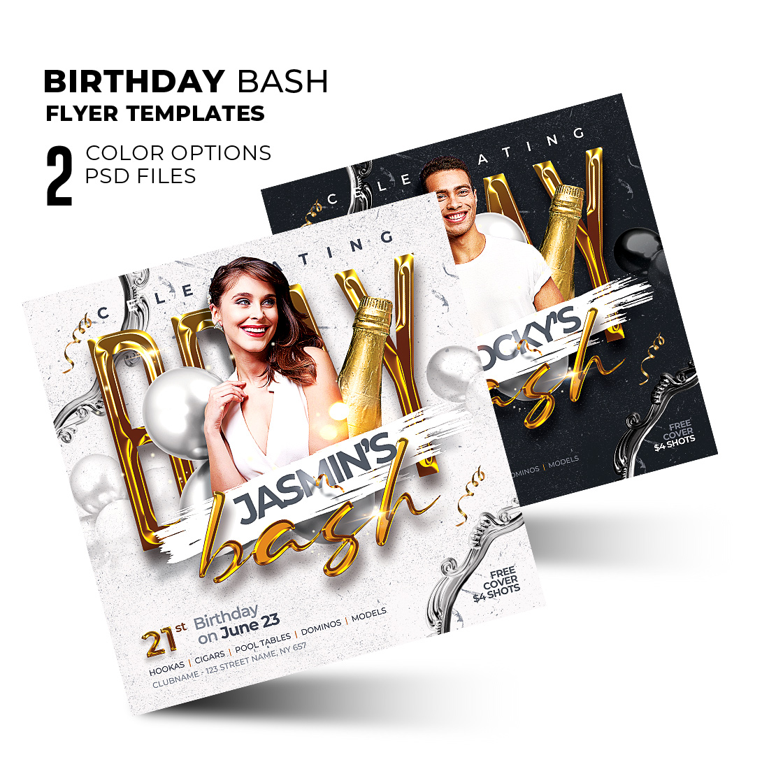 birthday party flyer template psd a
