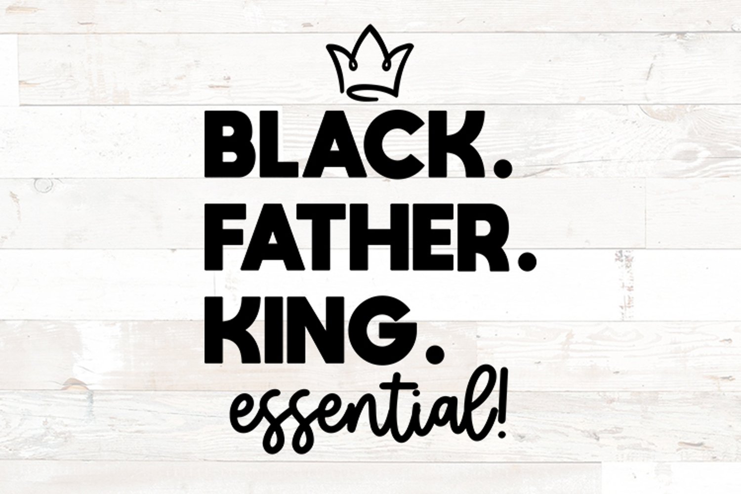Black father king design.