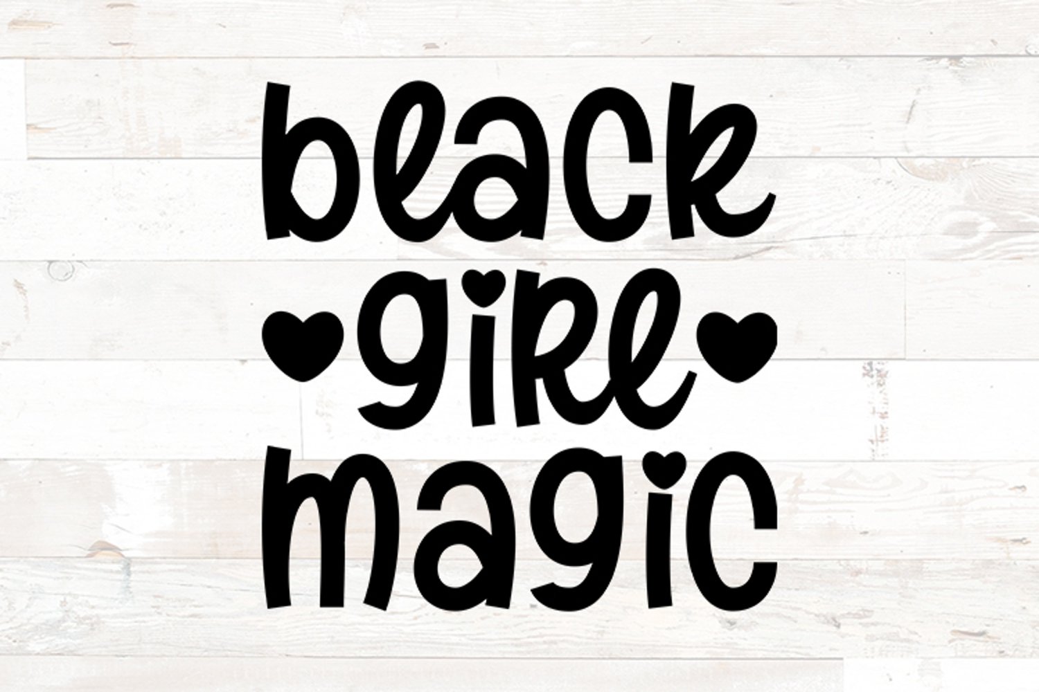 Black girl magic design.