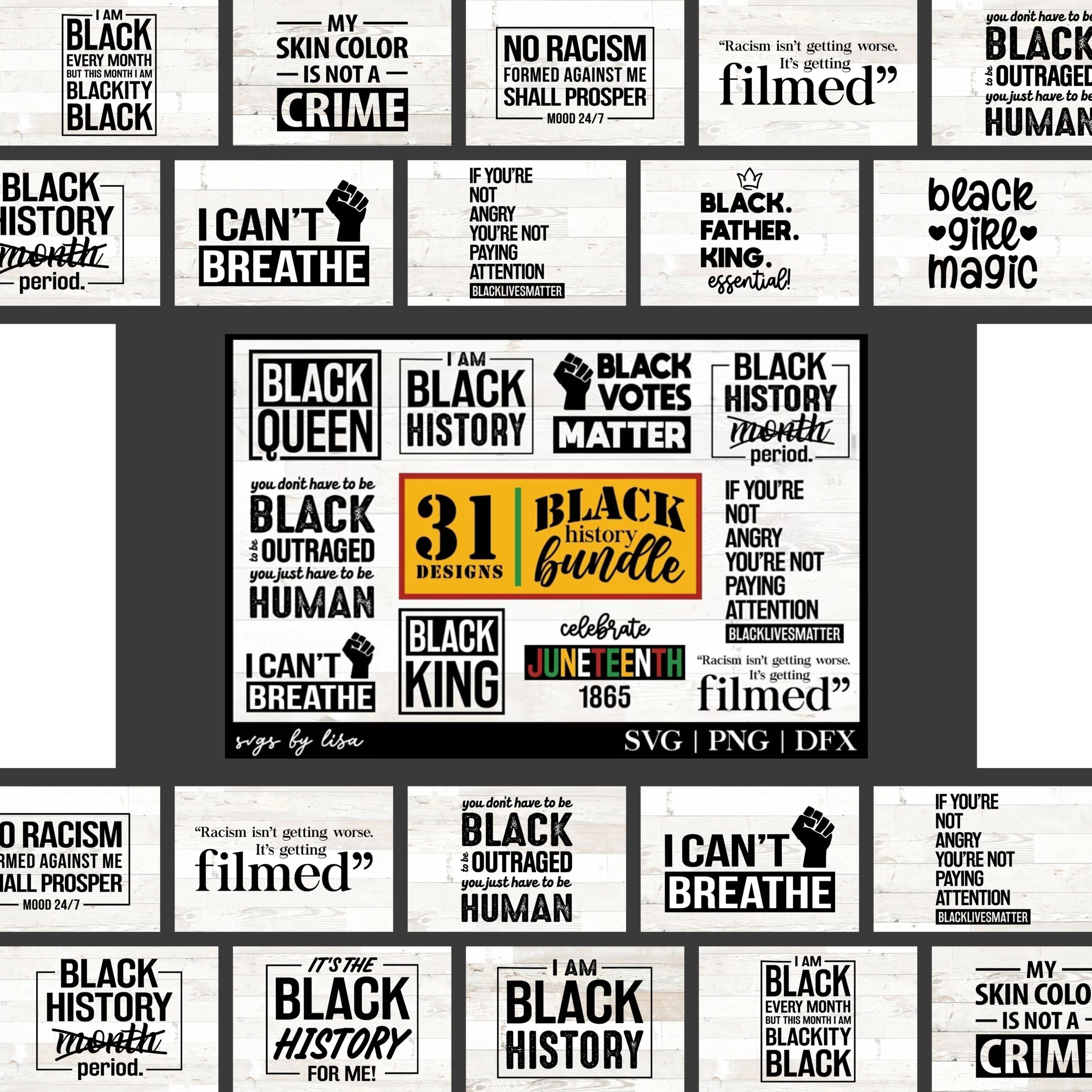 Juneteenth and Black History svg Bundle - main image preview.