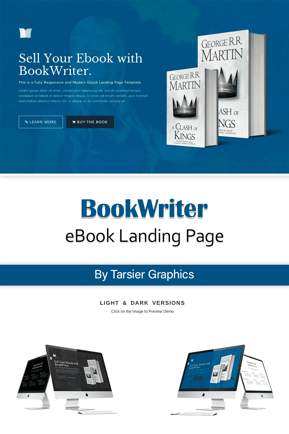 bookwriter ebook landing page pinterest2