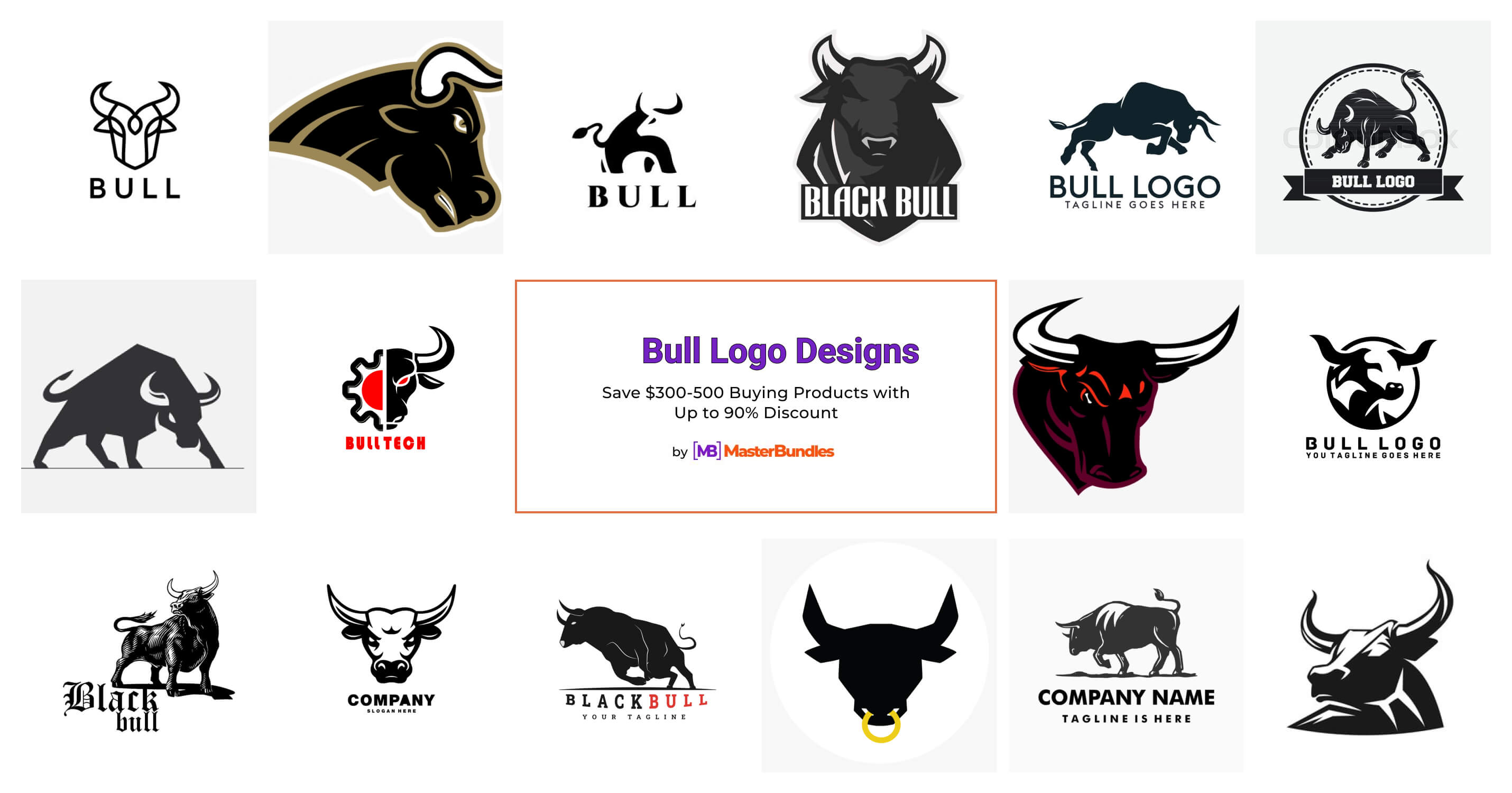 bull logo clothing brand 9196292 Vector Art at Vecteezy