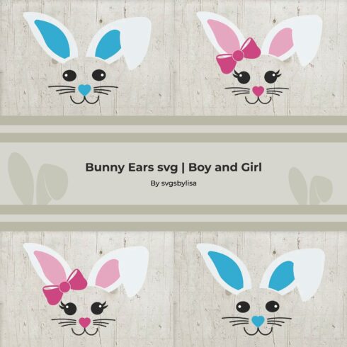 Bunny Ears svg | Boy and Girl.