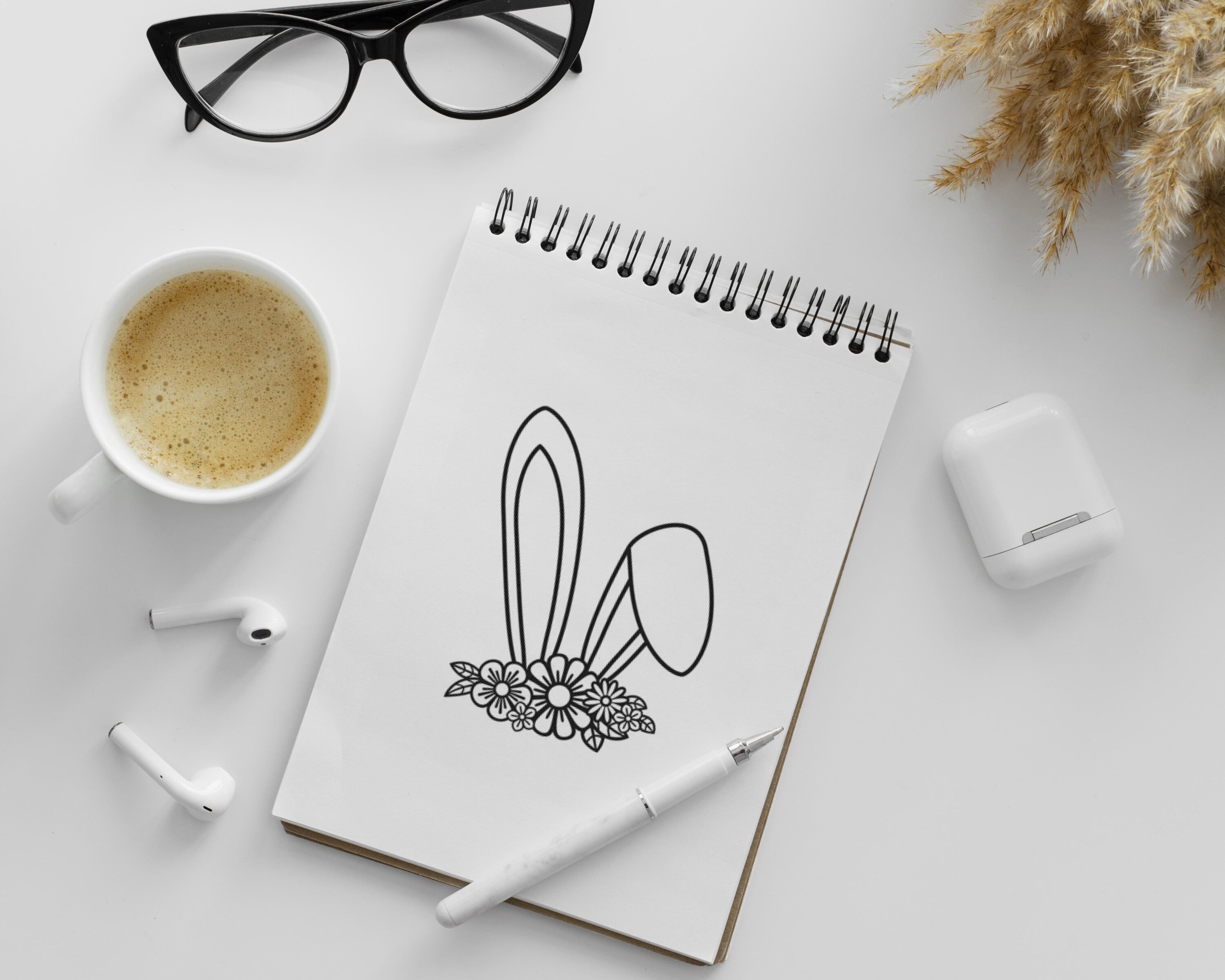 Bunny Ears SVG | Easter SVG - notebook.