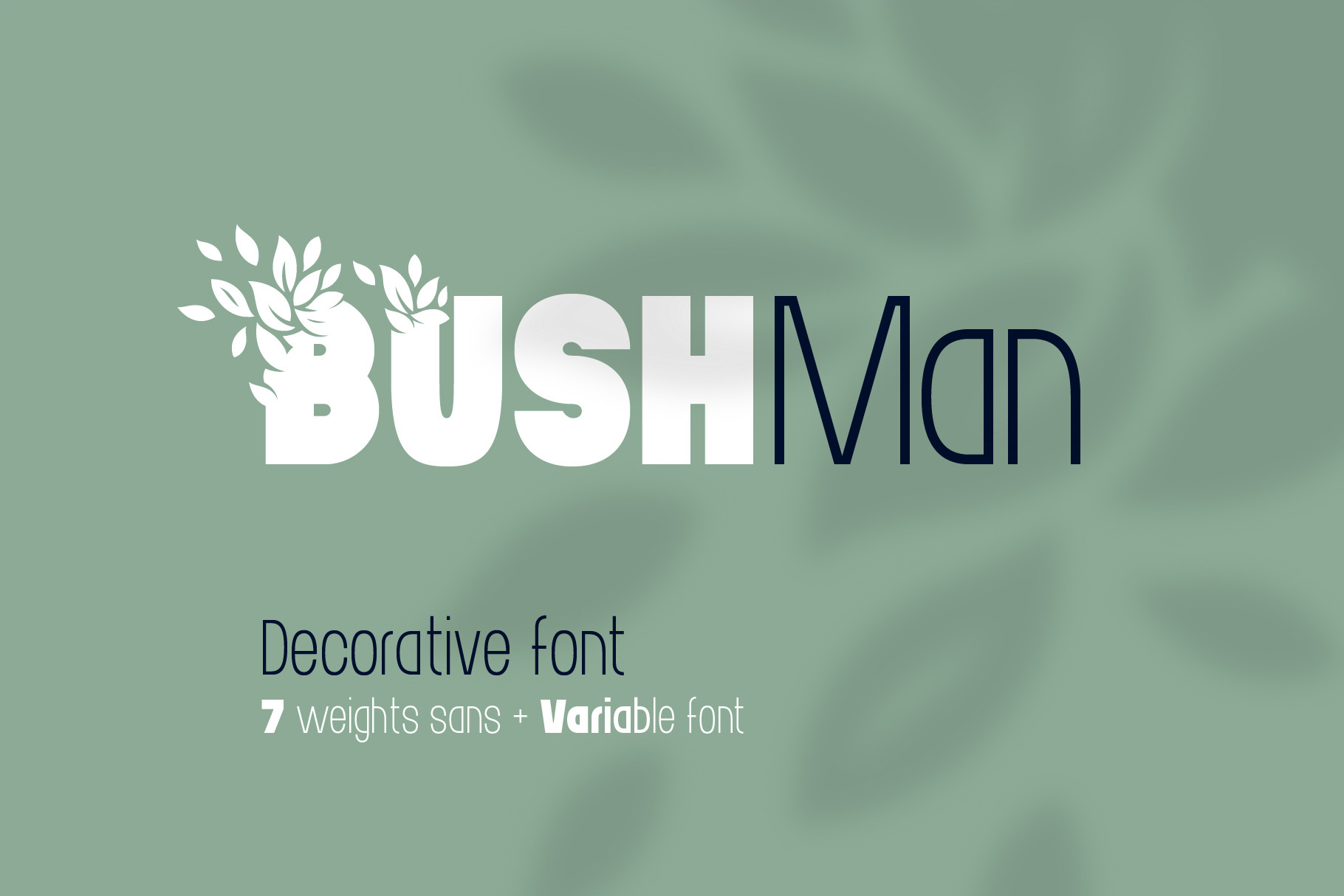 Bushman Font Set facebook image.