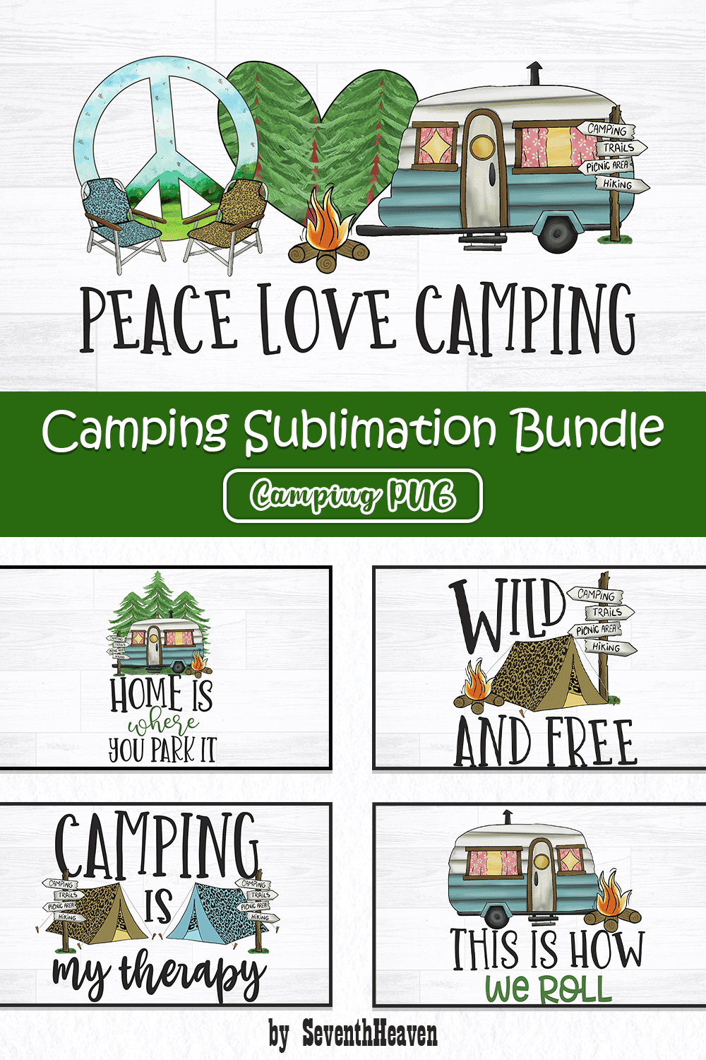 Camping sublimation bundle camping - pinterest image preview.