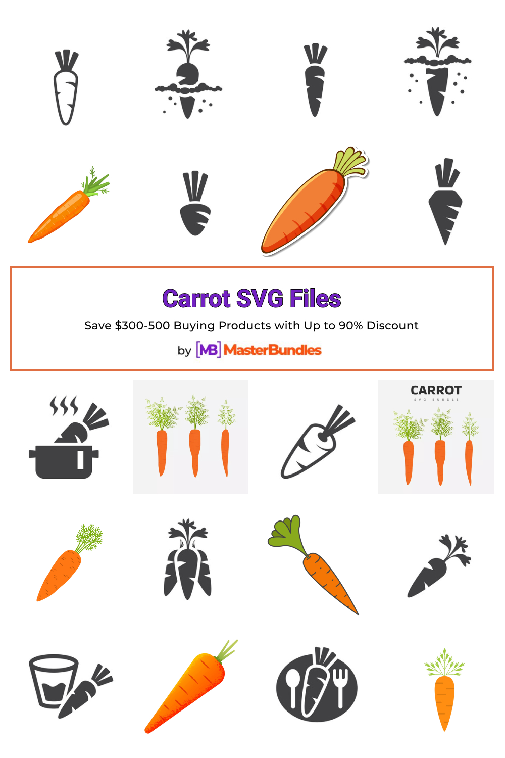carrot svg files pinterest image.