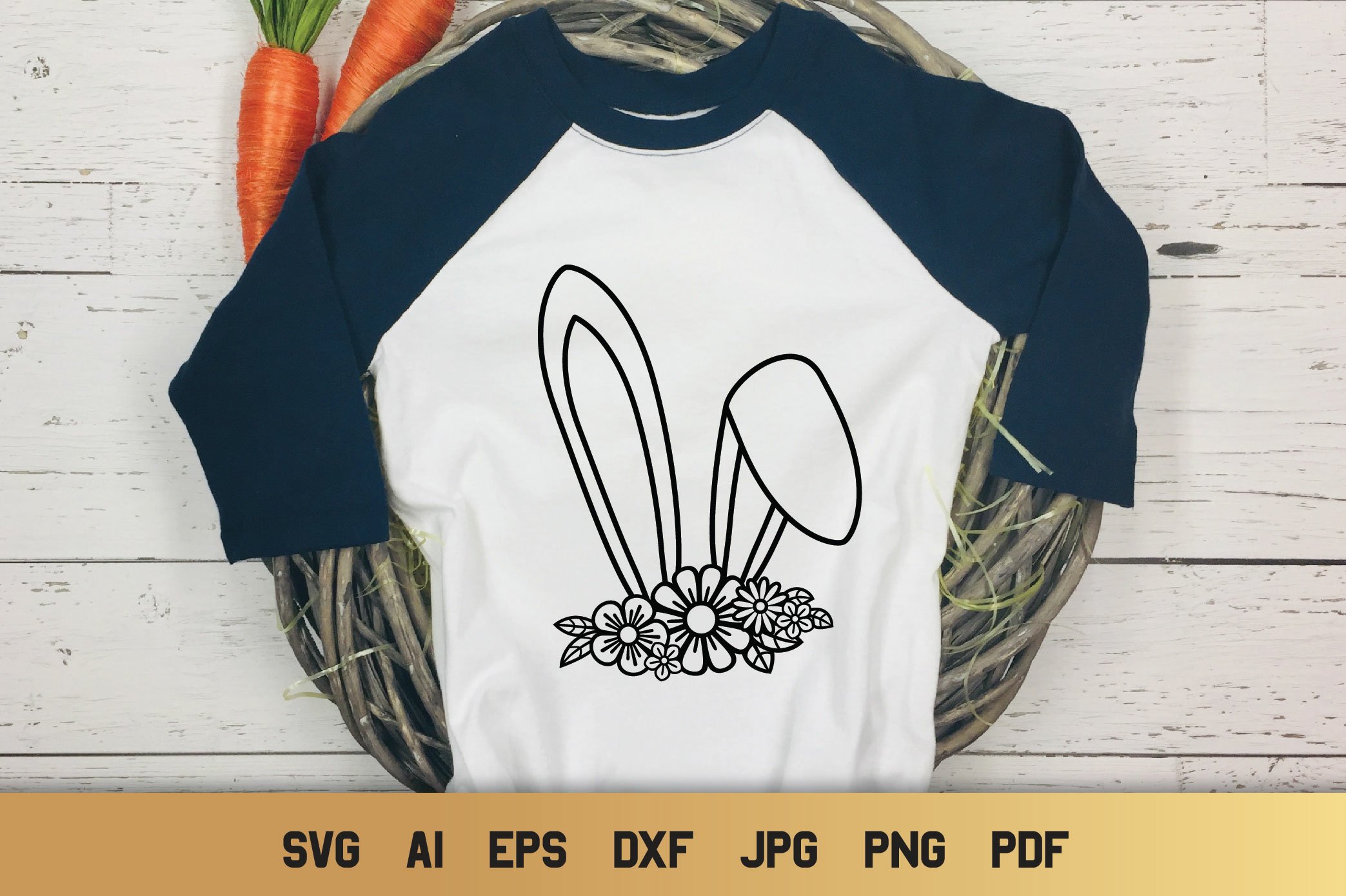 T-shirt with the bunny ears.
