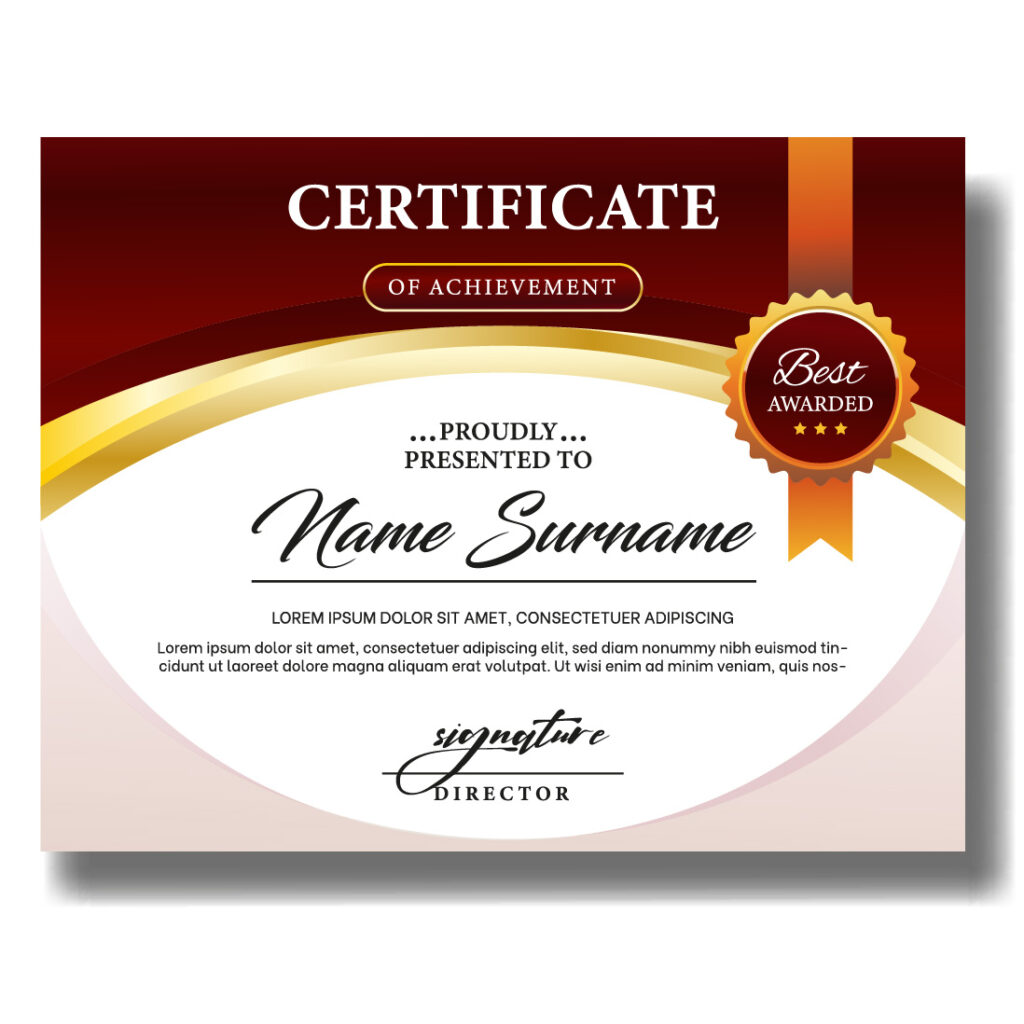 Modern And Luxurious Certificate Design - Masterbundles