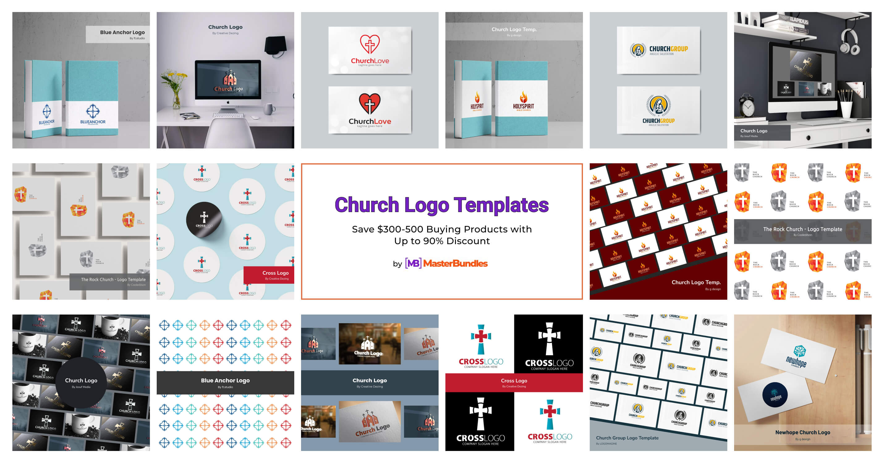 419 Church Logo Designs 2024 MasterBundles   Church Logo Templates 1 