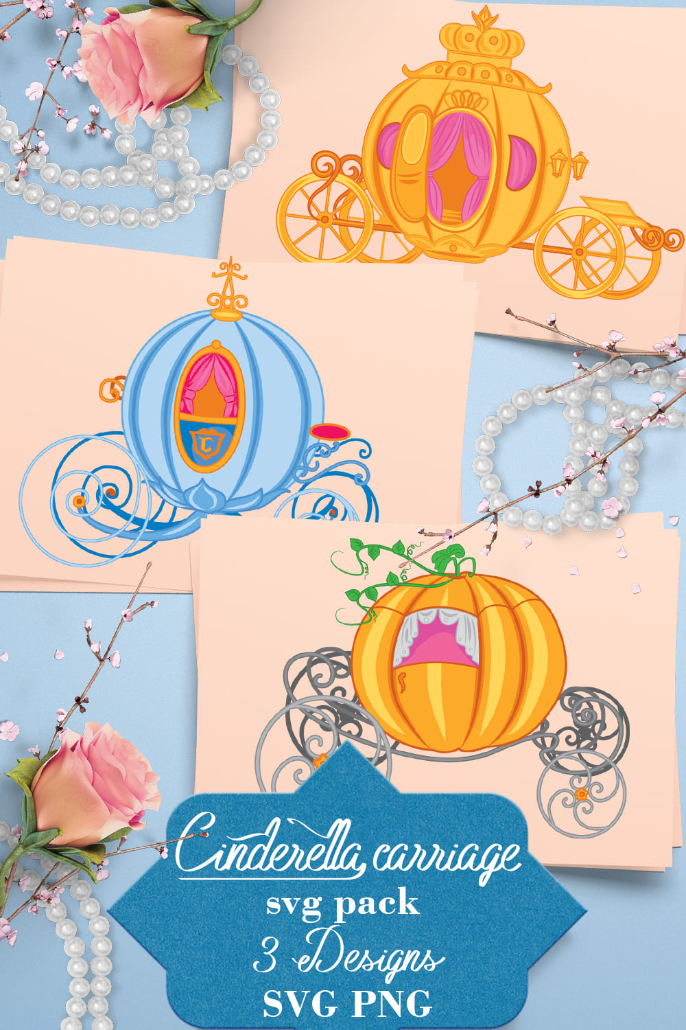 Creative and colorful cinderella carriages.