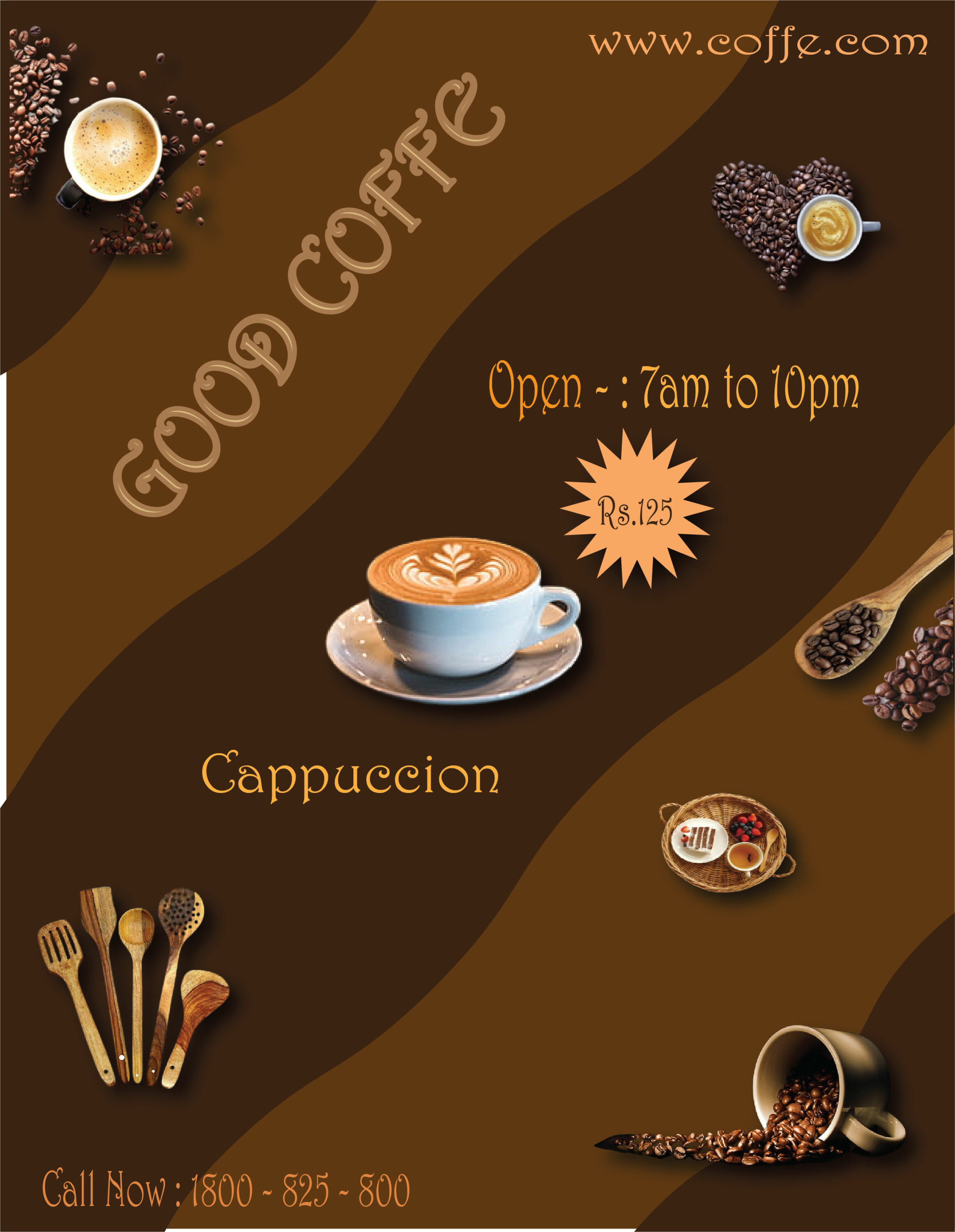 Coffee Poster Design example.