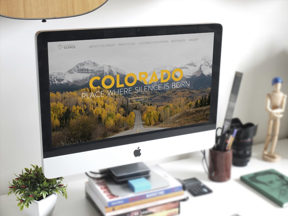 Desktop option of the Colorado landing page.