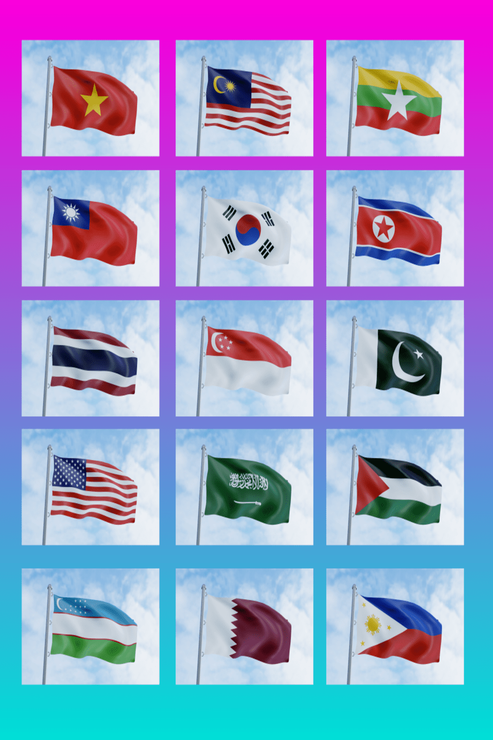 35 Motions Flag 3D animations with High-res pinterest.