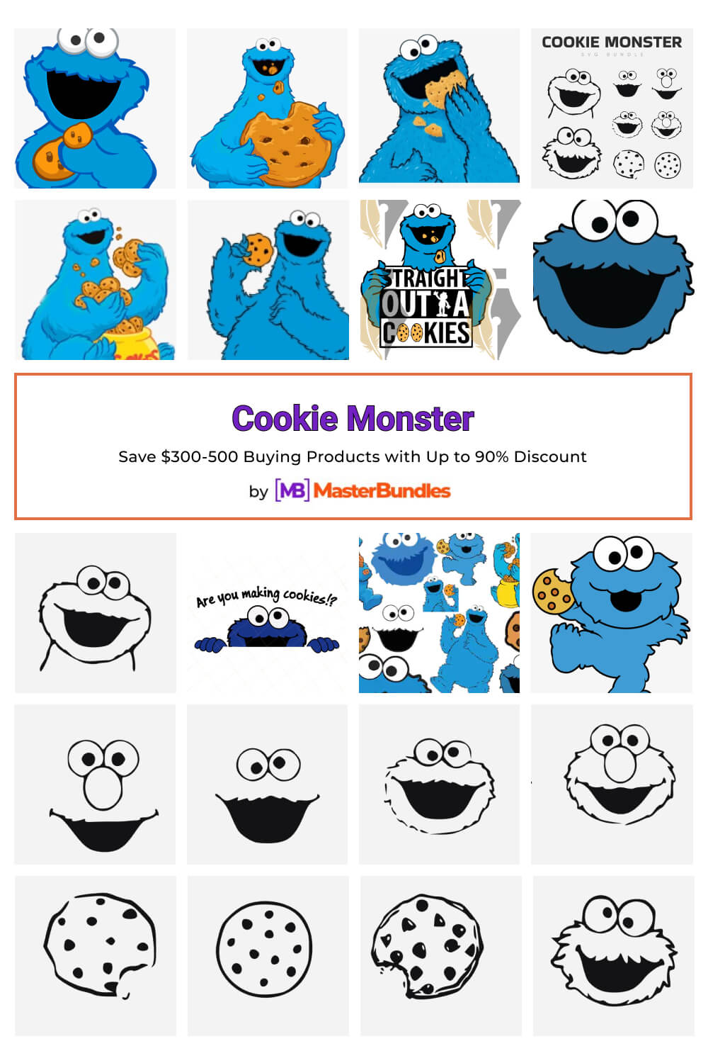 cookie monster pinterest image.