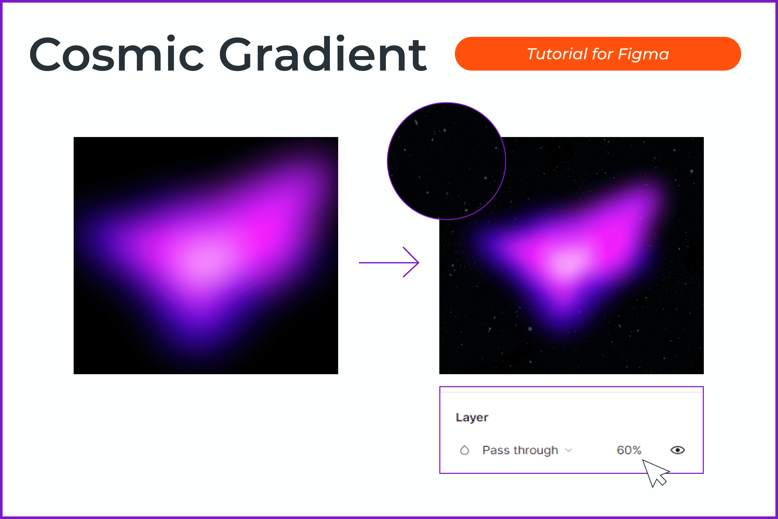 Select the group with the gradient and reduce its opacity so that it looks more natural.