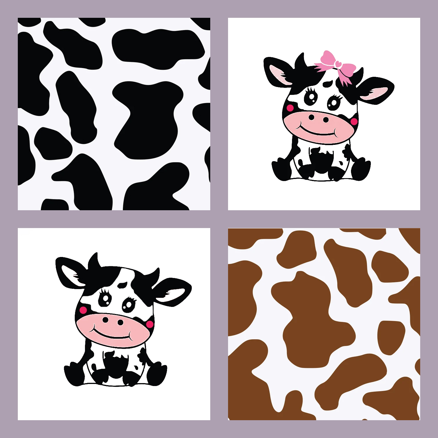 Cow Face Svg cover.