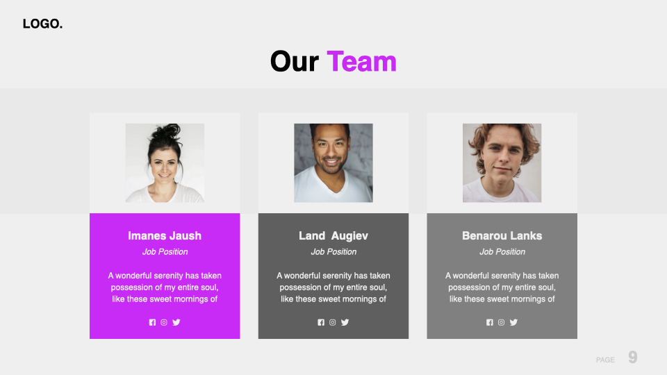 Team of the creative agency.