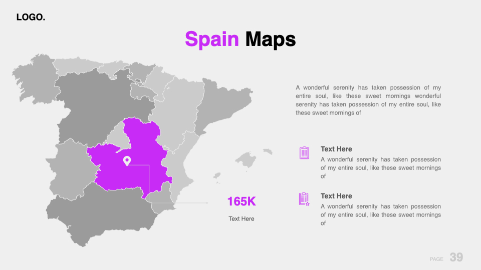 Spain map.