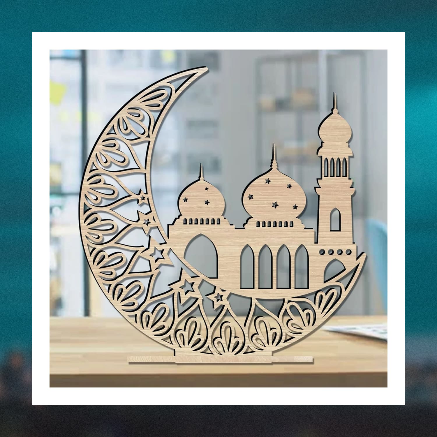 crescent moon table top decor products.